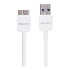 Samsung N9005 / N7200 Note 3 microUSB (ET-DQ10Y0WE) kabel (hvit) (1M)