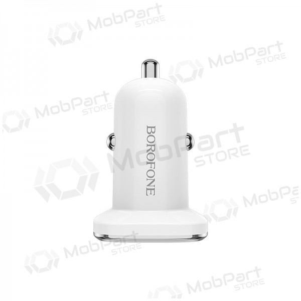 Lader automobilinis Borofone BZ12 x 2 USB (2.4A) (hvit)
