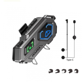 Bluetooth håndfrisett Awei VS-6 for hjelm USB-C svart