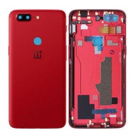 OnePlus 5T bakside rød (Lava Red) (brukt grade B, original)