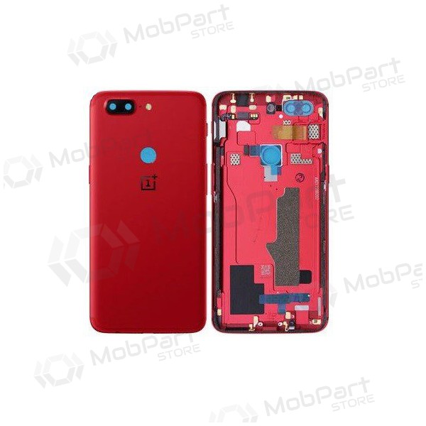 OnePlus 5T bakside rød (Lava Red) (brukt grade B, original)