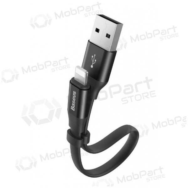 USB kabel Baseus lightning 0.23m (2A) (svart)