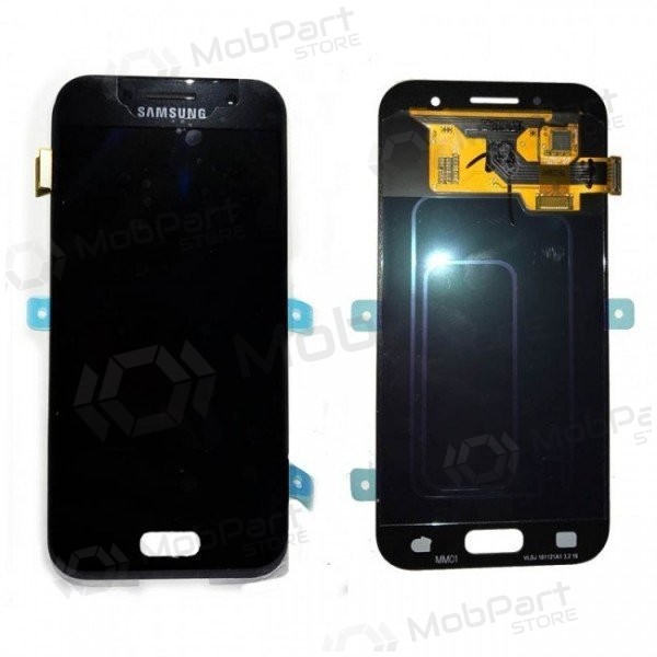 Samsung A320F Galaxy A3 (2017) skjerm (svart) (service pack) (original)