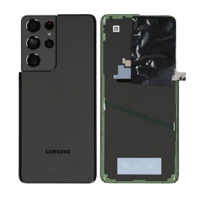 Samsung G998 Galaxy S21 Ultra 5G bakside (Phantom Black) (brukt grade A, original)