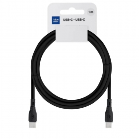 USB-C-kabel Blue Star PJ73-13-3 USB-C til USB-C 1 m 60 W svart
