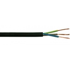 Fleksibel kabel Elpar H05RR-F 3x1.5 mm² kobber gummi 300/500 V.