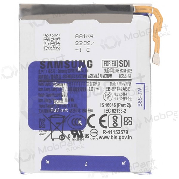 Samsung Galaxy Z Flip6, Z Flip7 FE batteri, akkumulator EB-BF742ABE (original)