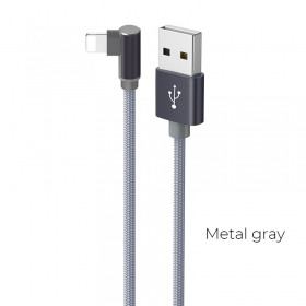 USB kabel Borofone BX26 Lightning 1.0m (grå)