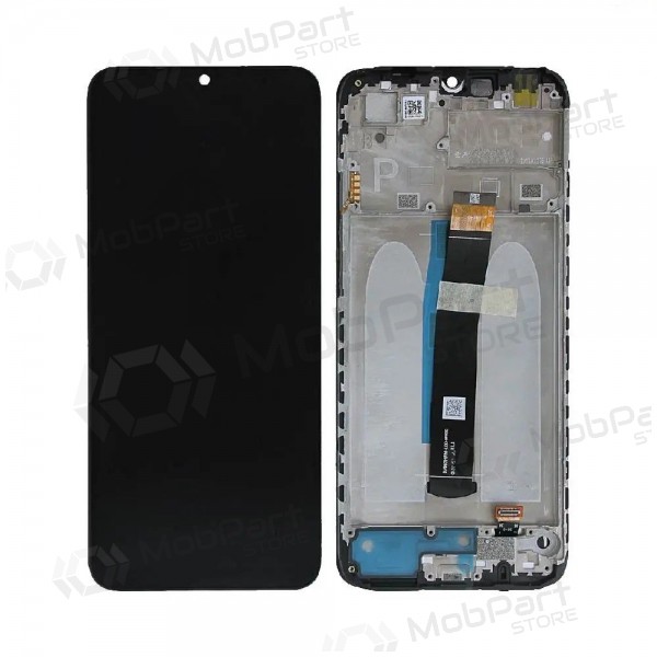Xiaomi Poco C40 skjerm (svart) (med ramme) (original)
