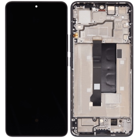 Xiaomi Poco X6 5G (compatible with Redmi Note 13 Pro 5G) skjerm (svart) (med ramme) (original)