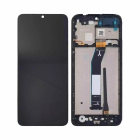 Ekranas Xiaomi Redmi A3 su lietimui jautriu stikliuku og rėmeliu Black original (service pack)