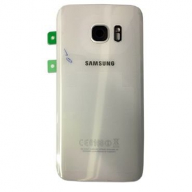 Samsung G935F Galaxy S7 Edge bakside (hvit) (brukt grade A, original)