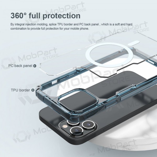 Apple iPhone 14 Plus deksel „Nillkin Nature Magnetic“ (hvit) Apple iPhone 14 Plus deksel „Nillkin Nature Magnetic“ (hvit)