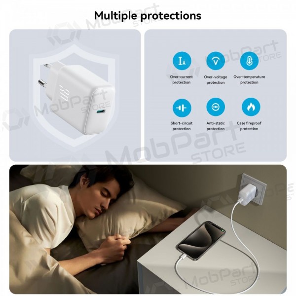 Lader Joyroom JR-TCF24 USB-C PD30W hvit