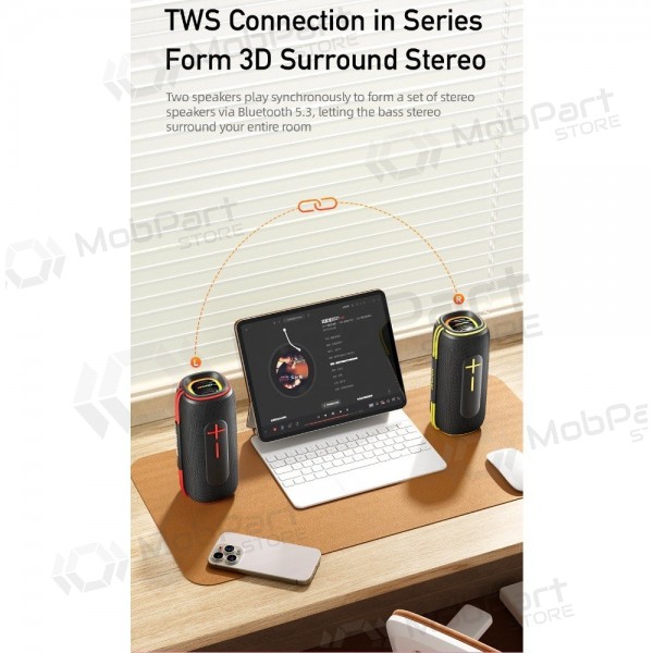 Bluetooth bærbar høyttaler Awei KA5 20W svart