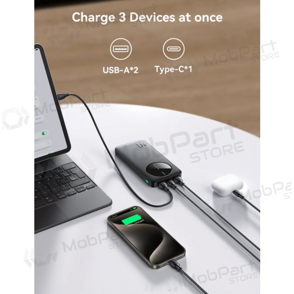 Powerbank Power Bank Joyroom JR-PBF12 10000mAh svart Powerbank Power Bank Joyroom JR-PBF12 10000mAh svart
