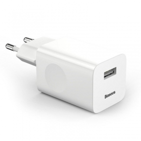 Telefonlader Baseus CCALL-BX02 24 W USB-A hvit