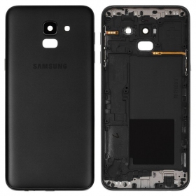 Samsung J600 Galaxy J6 2018 bakside (svart) (brukt grade B, original)