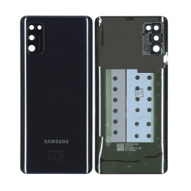 Samsung A415 Galaxy A41 2020 bakside (svart) (brukt grade C, original)