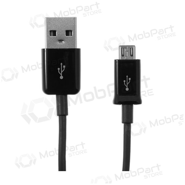 Samsung i9300 Galaxy S3 / i9300 Galaxy S3 Neo / N7000 Galaxy Note / i9100 Note microUSB kabel (1,5m) (svart)