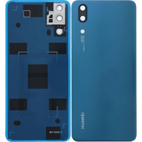 Huawei P20 bakside (blå) (brukt grade B, original)