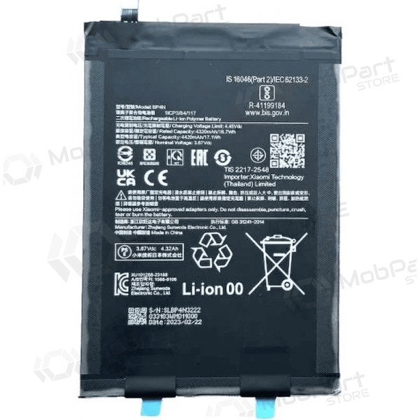Xiaomi Pad 6 batteri, akkumulator (originalt)