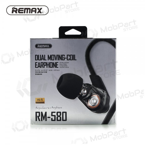 Hodetelefoner / ørepropper Remax RM-580 3,5mm (svart)