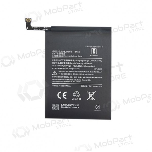 XIAOMI Redmi Note 9S batteri / akkumulator (5020mAh)