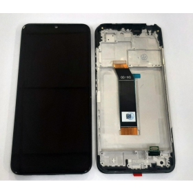 Xiaomi Poco M4 5G / Poco M5 4G skjerm (svart) (med ramme) (service pack) (original)