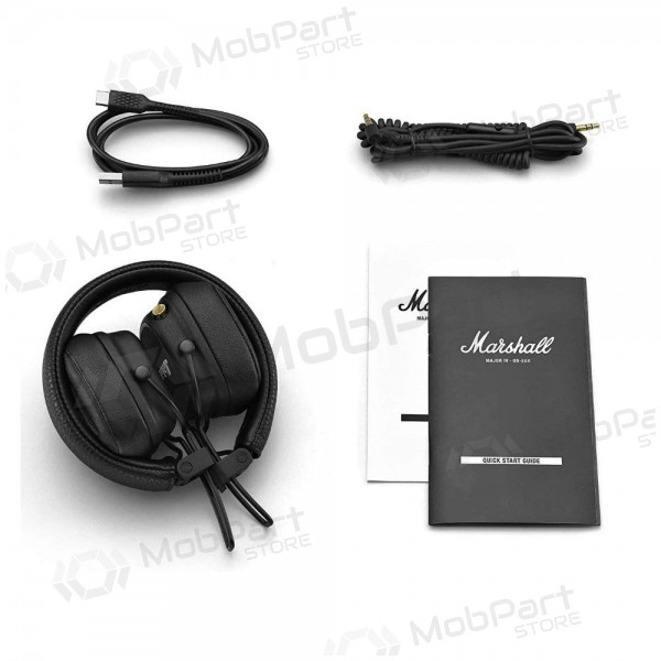 Trådløss ausinės Marshall Major IV On-Ear Bluetooth juodos