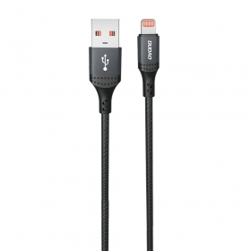 Lightning-kabel Dudao L3SL USB-A til Lightning 1,2 m 3 A svart