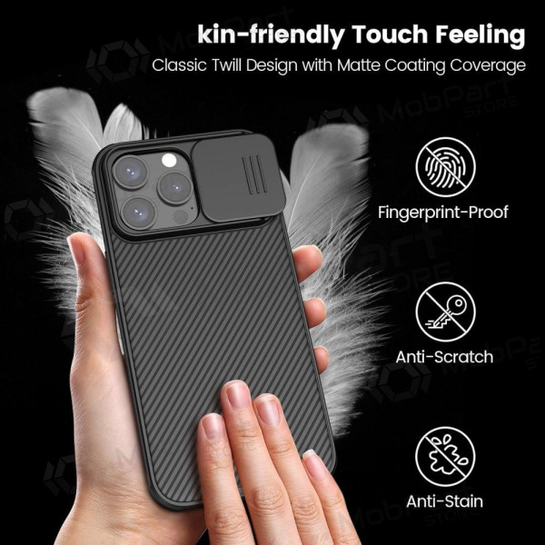 Apple iPhone 15 deksel „Nillkin CamShield Pro“ (svart) Apple iPhone 15 deksel „Nillkin CamShield Pro“ (svart)
