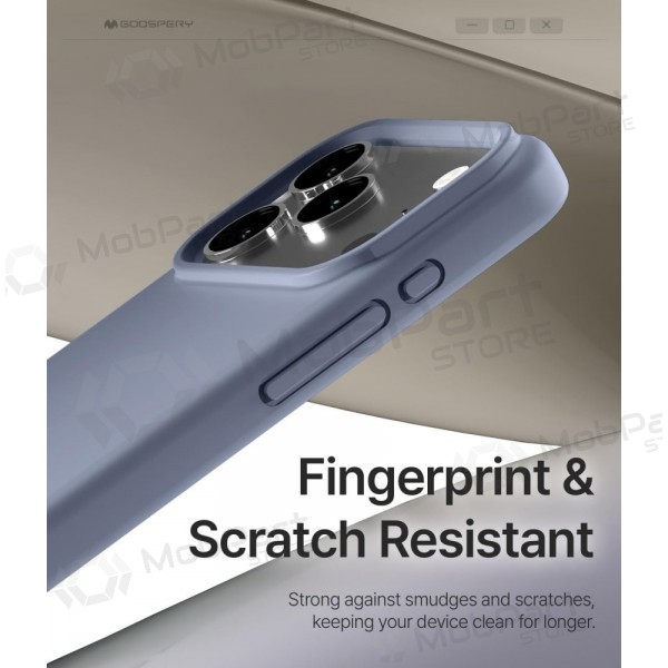 Deksel / etui Mercury Pure Magsafe Silicon Case Apple iPhone 17 levandos grått