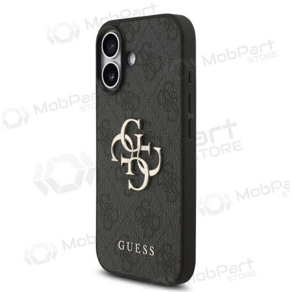 Apple iPhone 17 deksel - Guess PU 4G Metal Logo Strap (svart)