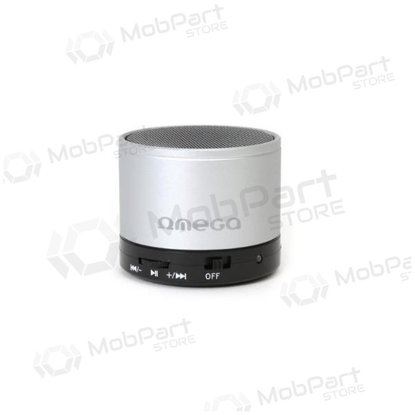 Bluetooth bærbar topphøyttaler OMEGA OG47 (MicroSD, håndfri) (sølv)