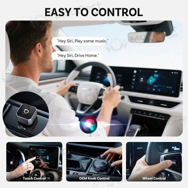 Trådløs CarPlay / Android Auto-adapter Ottocast Mini Cube CP88-T3 svart