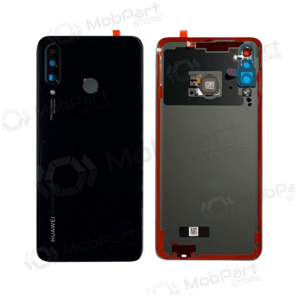 Huawei P30 Lite / P30 Lite New Edition 2020 48MP bakside svart (Midnight Black) (brukt grade A, original)