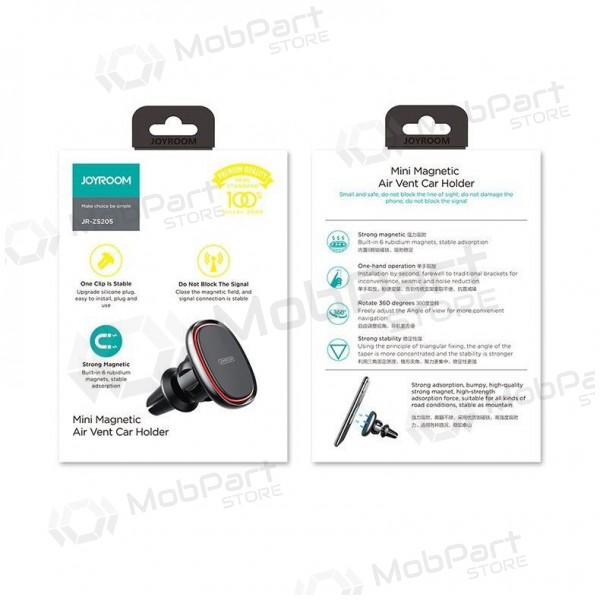 Mobilholder Joyroom JR-ZS205 (dashboard) magnetinis svart