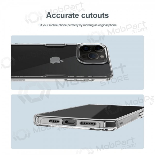 Apple iPhone 15 Pro Max deksel „Nillkin Nature Pro“ (hvit)