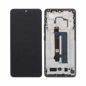 Ekranas Xiaomi Poco X6 Pro 5G su lietimui jautriu stikliuku og rėmeliu Black original (service pack)