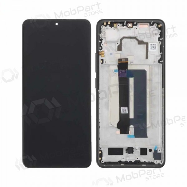 Ekranas Xiaomi Poco X6 Pro 5G su lietimui jautriu stikliuku og rėmeliu Black original (service pack)