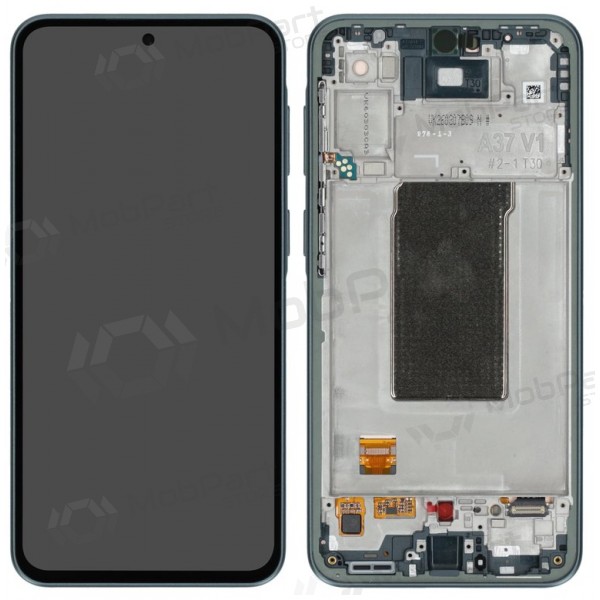 Samsung Galaxy A37 5G skjerm (grågrønn) (med ramme) (original)