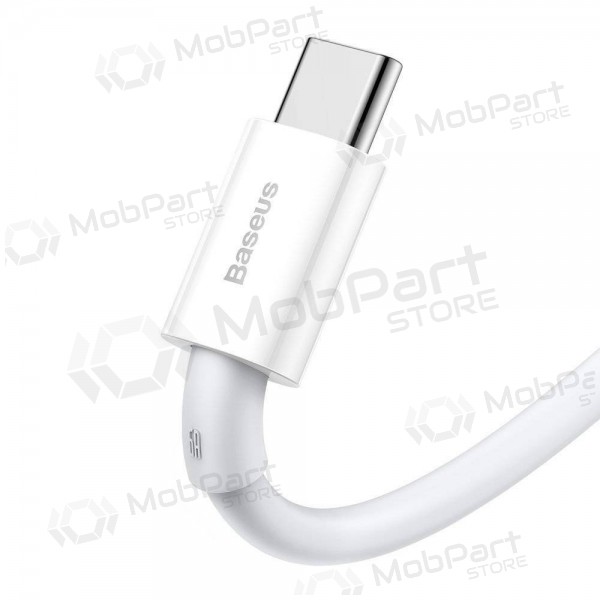 USB kabel Baseus Superior iš USB į Type-C 66W 2.0m hvit CATYS-A02