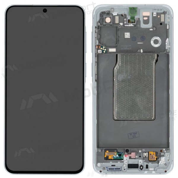Samsung Galaxy A57 5G skjerm (lys blå) (med ramme) (Premium)