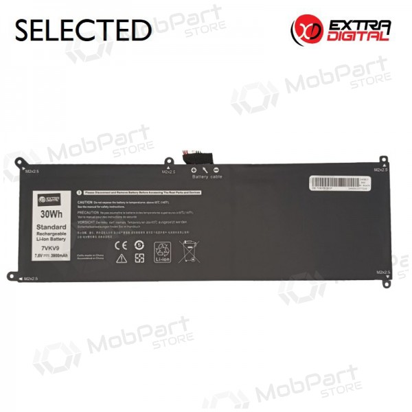 DELL 7VKV9, 3900mAh bærbar batteri, Selected DELL 7VKV9, 3900mAh bærbar batteri, Selected