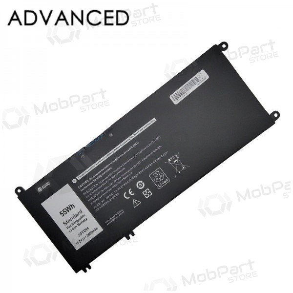 DELL 33YDH, 3600mAh bærbar batteri, Advanced DELL 33YDH, 3600mAh bærbar batteri, Advanced