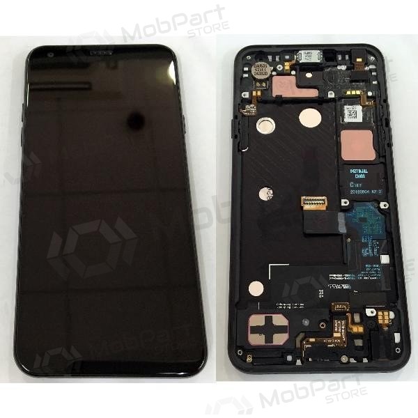 LG Q7 / Q7+ LMQ610 / Q610MA / Q610TA skjerm (lilla) (med ramme) (service pack) (original)