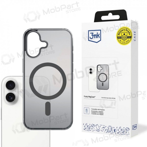 Apple iPhone 17 deksel - 3mk Frosty MagCase (svart)