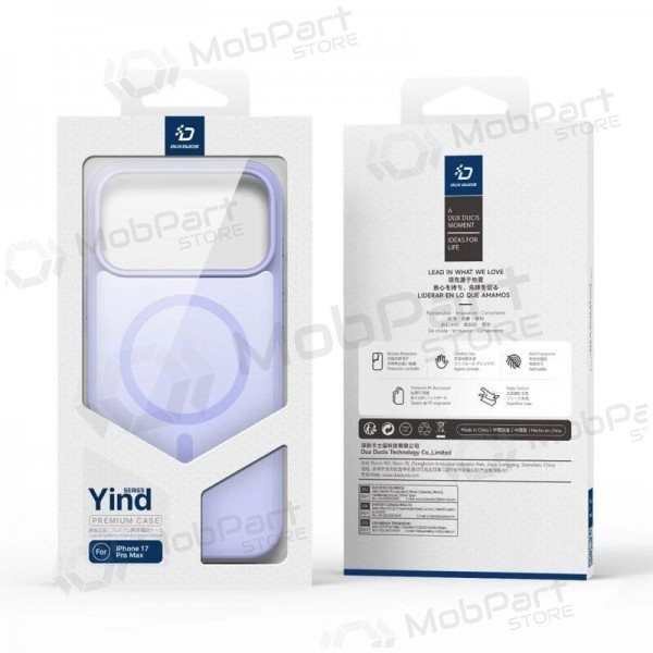 Apple iPhone 17 Pro Max, 18 Pro Max deksel - Dux Ducis Yind (lilla)