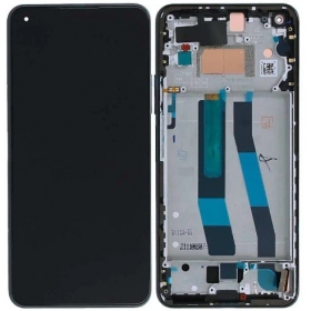 Xiaomi Mi 11 Lite, Mi 11 Lite 5G NE skjerm (svart) (med ramme) (Premium)